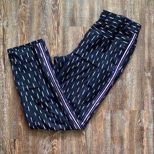 J Crew Patterned Blue Tuxedo Stripe Slim Pants